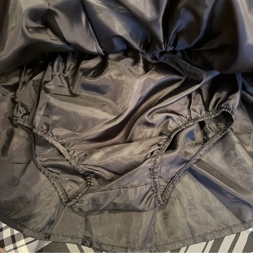 RALPH LAUREN Black White Plaid Bloomers 24M NWOT